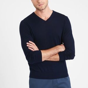 NWT Banana Republic Merino V-Neck Sweater